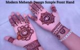 Modern Mehendi Design Simple Front Hand