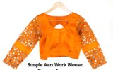 Simple Aari Work Blouse Designs Images