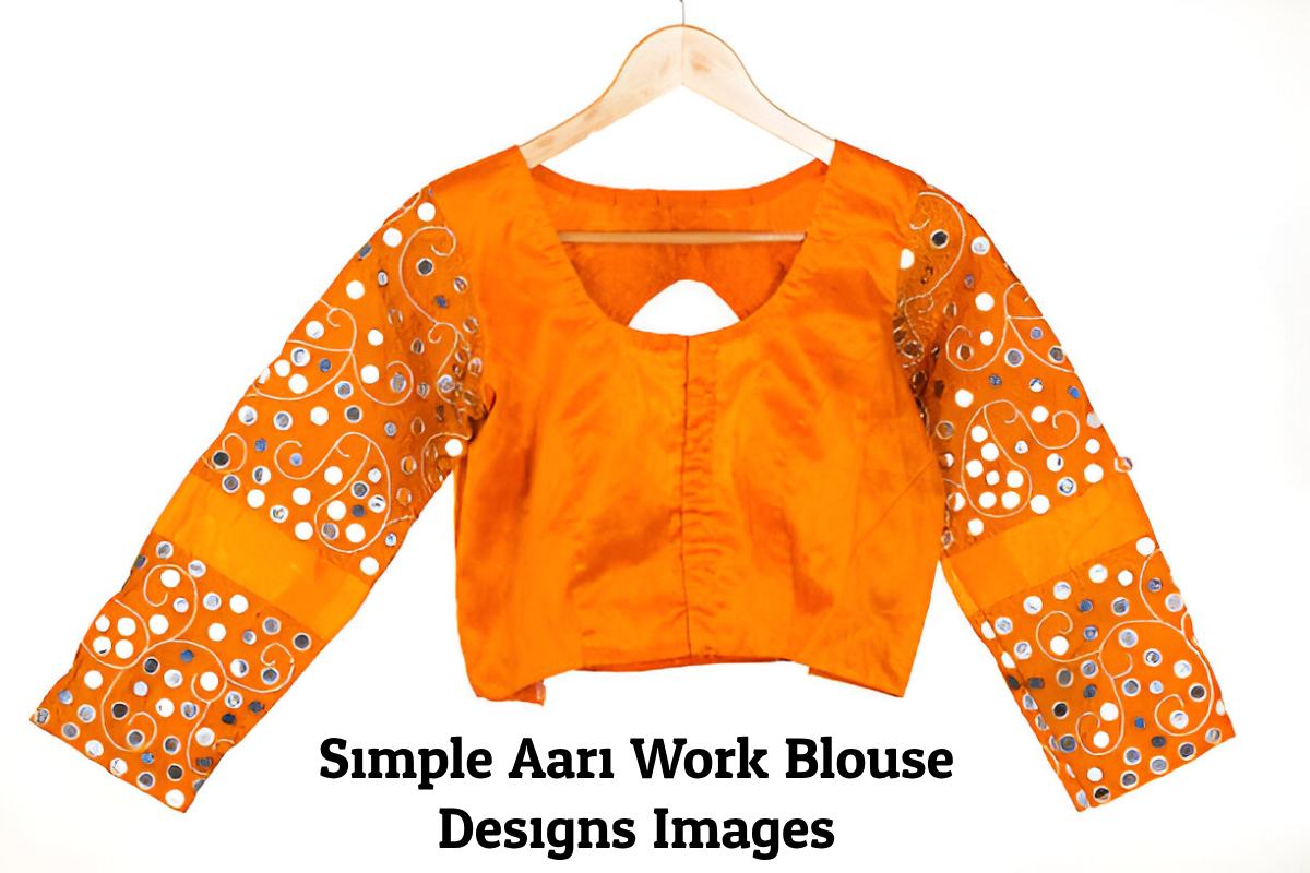 Simple Aari Work Blouse Designs Images