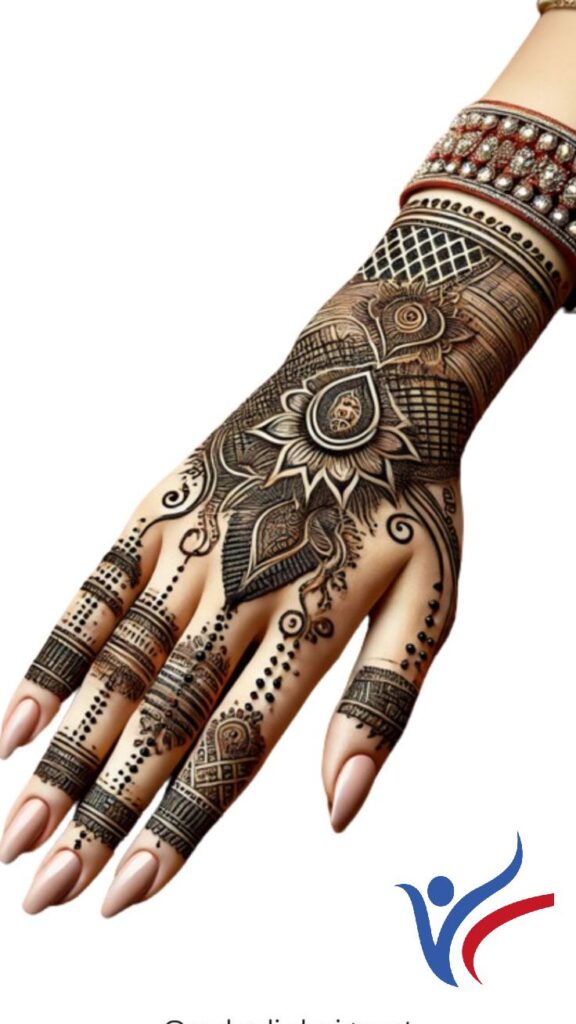 Bold Patterns Arabic Mehndi Designs For Full Hands