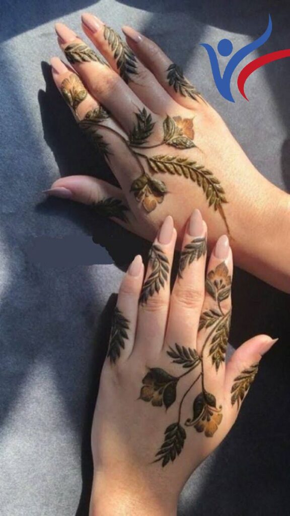 Simple Leaf Mehndi